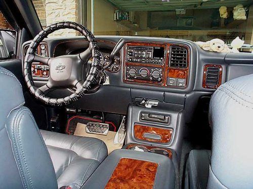 Chevrolet Chevy avalancha Interior de Madera del Burl Dash Juego de Acabados Set 2000 2001 2002