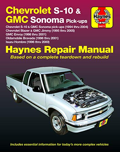 Chevrolet S-10 & GMC Sonoma Pick-Ups (94-04). Includes S-10 Blazer & GMC Jimmy (95-05), GMC Envoy (98-01) & Olds Bravada/Isuzu Hombre (96-01) Haynes ... Hombre (1996 Thru 2000) (Haynes Automotive)