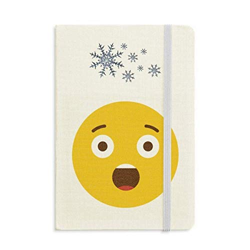 Choque increíble Amarillo Lindo Chat En Línea Cuaderno Grueso Diario Copos De Nieve Invierno