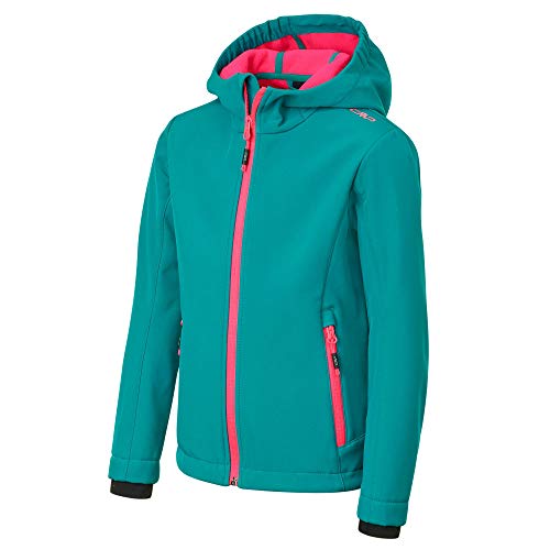CMP Melange Softshell Jacket with ClimaProtect Technology Chaqueta, Chica, Lake, 152 CMP Melange Softshell Jacket with ClimaProtect Technology Chaqueta, Chica, Lake, 152
