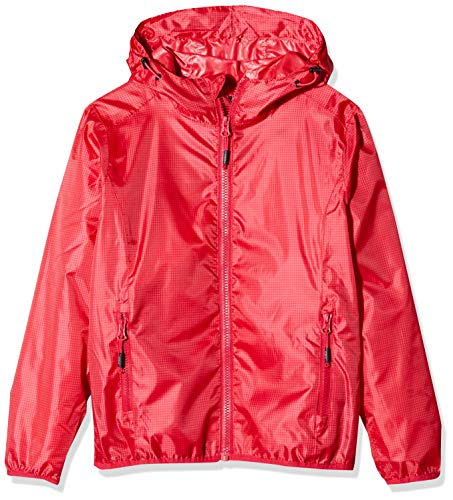 CMP Rain Jacket with Fixed Hood Chaqueta, Chica, Ibisco-Coral, 140 CMP Rain Jacket with Fixed Hood Chaqueta, Chica, Ibisco-Coral, 140