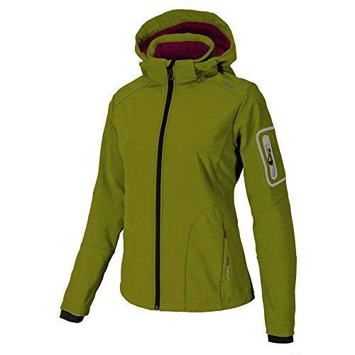CMP - Softshell Jacket Zip Hood, color olive , talla XL