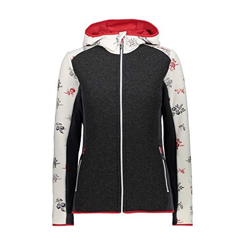 CMP Woman Jacket FIX Hood, talla: 38, color: Gesso Blood CMP Woman Jacket FIX Hood, talla: 38, color: Gesso Blood