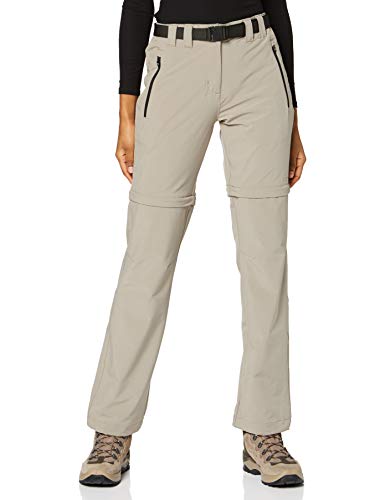 CMP Zip Off Dry Function Trousers Pantalones, Mujer, Rope, 40