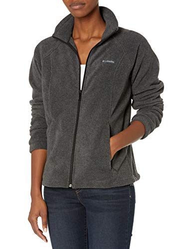 Columbia Plus-Size Benton Springs Forro Polar, Gris Oscuro Jaspeado, (1X) EU para Mujer Columbia Plus-Size Benton Springs Forro Polar, Gris Oscuro Jaspeado, (1X) EU para Mujer