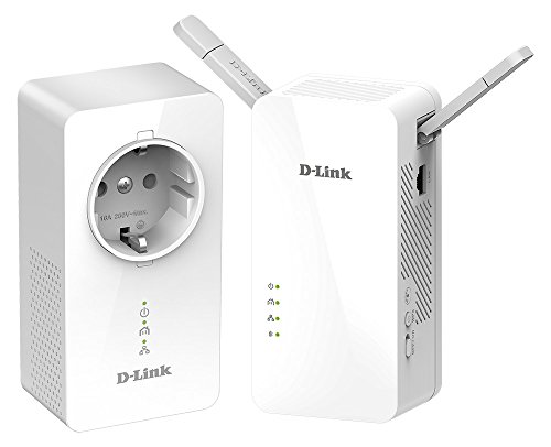 D-Link DHP-W611AV, Kit PLC WiFi Ac1200 Extensor de Red por Cable Eléctrico (PLC a 1000 Mbps Phy, WiFi hasta 1200 Mbps, Gigabit 10/100/1000 Mbps, WPS, Wpa2), Ethernet, Blanco