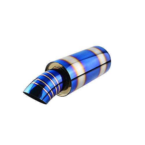 De escape de automóviles Consejo Quemado Azul Outlet en 76mm Straight-Through de gran flujo de la pipa del silenciador en 2 '' Accesorios de coche De escape de automóviles Consejo Quemado Azul Outlet en 76mm Straight-Through de gran flujo de la pipa del silenciador en 2 '' Accesorios de coche