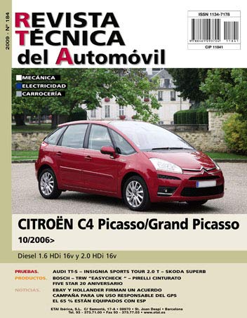 Documentación técnica RTA 184 CITROEN C4 PICASSO I (2007 -2013) Documentación técnica RTA 184 CITROEN C4 PICASSO I (2007 -2013)