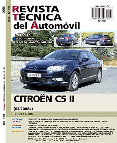 Documentación técnica RTA 195 CITROEN C5 II (2008 -2017) - Diesel