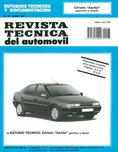 Documentación técnica RTA 23 CITROEN XANTIA (1993 -2001) - Diesel