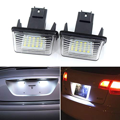 DONGMAO Luces de matrícula LED Número de matrícula Luz Trasera de la matrícula para C/itroen C3 C4 C5 Berlingo Saxo Xsara Picasso P/eugeot 206 207 306 307 308 406 407