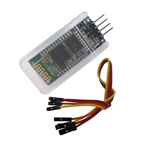 DSD TECH HC-06 Módulo de Soporte de transceptor Serial inalámbrico Bluetooth Modo Esclavo y Maestro para Arduino + 4PIN Dupont Cable