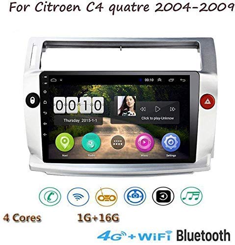 DSP Estéreo de Coche para Citroen C4 Quatre 2004-2009 Doble DIN en la rociada GPS Navigation Música Radio 9"HD de Pantalla táctil Reproductor Multimedia Espejo Enlace Control del Volante DSP Estéreo de Coche para Citroen C4 Quatre 2004-2009 Doble DIN en la rociada GPS Navigation Música Radio 9"HD de Pantalla táctil Reproductor Multimedia Espejo Enlace Control del Volante