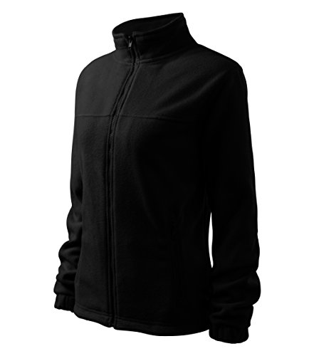 Elegante chaqueta de forro polar para mujer, Outdoor, sudadera, forro polar, negro, extra-small
