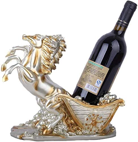 Estantería de vino Vino soporte de exhibición, Europeo Champagne doble del caballo vino de coches en rack Resina Artesanía Adornos conveniente for el hogar de la sala gabinete del vino Decoración, Pla Estantería de vino Vino soporte de exhibición, Europeo Champagne doble del caballo vino de coches en rack Resina Artesanía Adornos conveniente for el hogar de la sala gabinete del vino Decoración, Pla