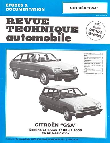 E.T.A.I - Revue Technique Automobile 399.3 - CITROEN GSA - 1975 à 1985