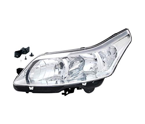 Faros VP810L Faro izquierdo faro delantero lado del conductor Asamblea proyector luz delantera lámpara de coche cromo LHD compatible con Citroen C4 LC 2008 2009 2010 Saloon Coupe Faros VP810L Faro izquierdo faro delantero lado del conductor Asamblea proyector luz delantera lámpara de coche cromo LHD compatible con Citroen C4 LC 2008 2009 2010 Saloon Coupe
