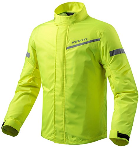 FRC010-0410-M - Rev It Cyclone 2 H2O Rainwear - Chaqueta para moto (talla M), color amarillo neón