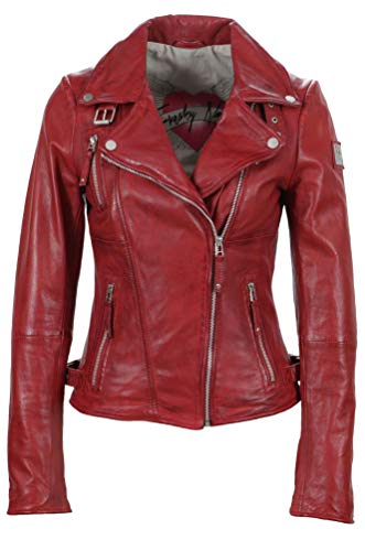 Freaky Nation Biker Princess Chaqueta, Rojo (Apple 4068), S para Mujer Freaky Nation Biker Princess Chaqueta, Rojo (Apple 4068), S para Mujer
