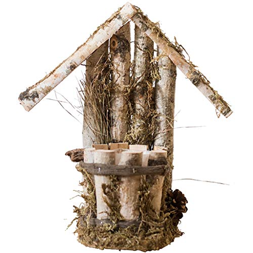 GCX- Tiesto Bosque Chalet Tiesto Tiesto Jardín Balcón Hecho a Mano de la decoración del Arte Exquisito (Size : 37cm)