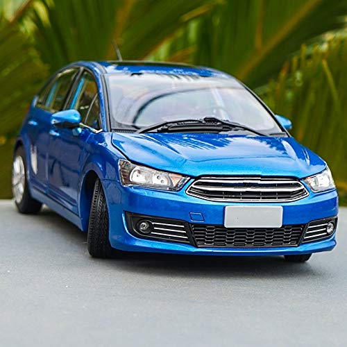 GEBAN Vehículo a Escala 1:18 para Citroen para C-Quatre Hatchback Simulation Mini Model Modely Diecast Model Car Toy Toy Collection (Color : Blue)