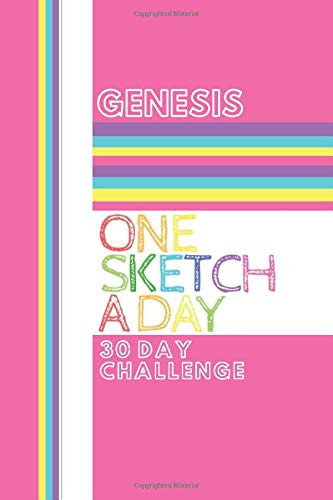 Genesis: Personalised One Sketch A Day 30 Day Lockdown Challenge - Colorful wrap around design