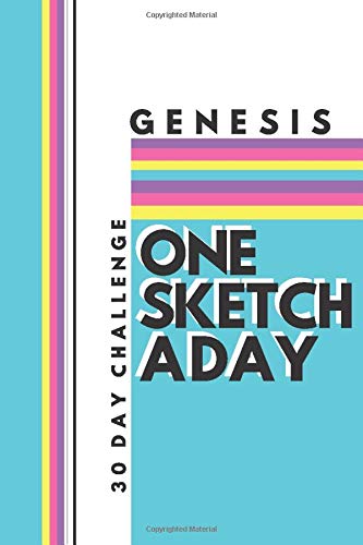 Genesis: Personalised One Sketch A Day 30 Day Lockdown Challenge - Colorful wrap around design