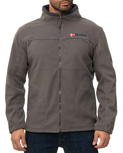 Geographical Norway Chaqueta de forro polar para hombre gris oscuro. XL Geographical Norway Chaqueta de forro polar para hombre gris oscuro. XL