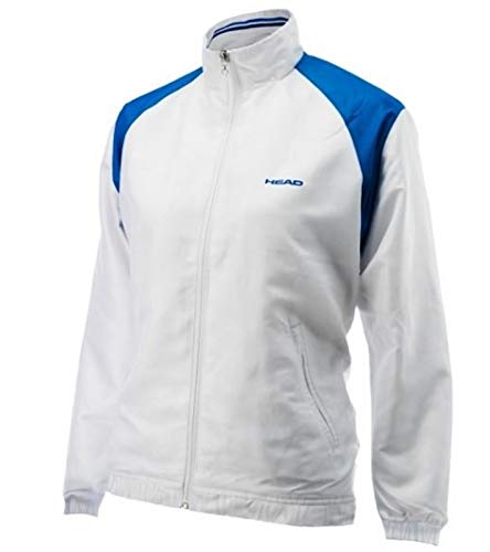 Head raquetas de tenis para niñas chaqueta JR Cooper All season Jacket Colour blanco/azul Talla:8 años (128 cm)