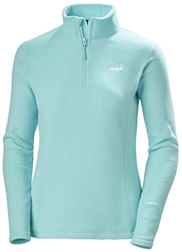 Helly Hansen W Daybreaker 1/2 Zip Fleece Forro Polar Media Cremallera, Mujer, Glacier Blue, M