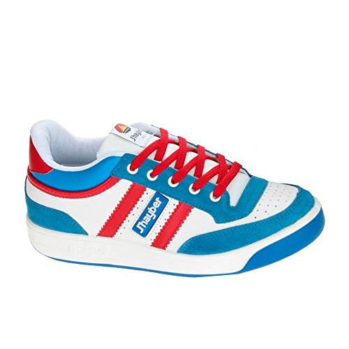 J´hayber 66007, Sneaker Unisex Adulto, Blanco-Royal-Rojo, 45 EU J´hayber 66007, Sneaker Unisex Adulto, Blanco-Royal-Rojo, 45 EU