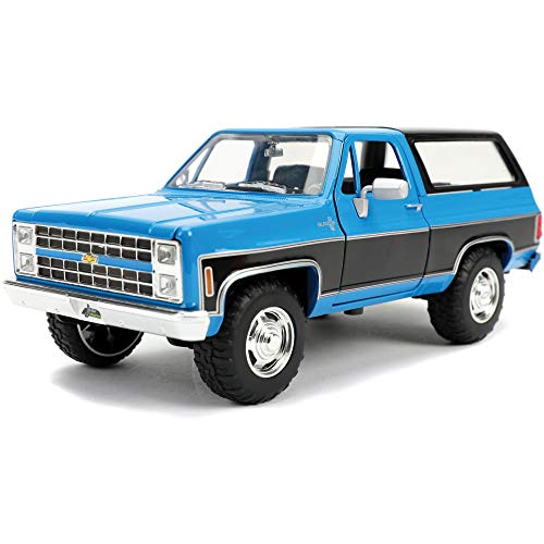 Jada - Modelo compatible con Chevrolet Blazer K5 1980, color azul y negro, escala 1:24 Toys