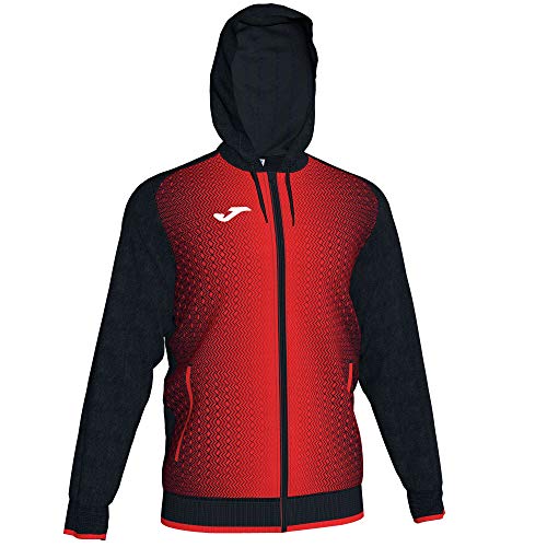 Joma Chaqueta Chándal Supernova Talla L, Color Negro, Rojo