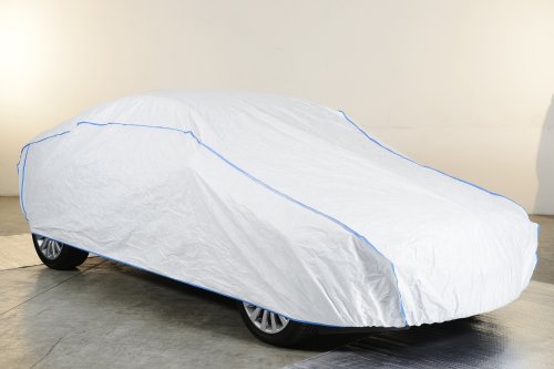 Kley & Partner Auto Protectora Completo Garaje Transpirable Extremadamente Ligero para Citroen S de MEHARI en Blanco no de Tyvek con Bolsa de Almacenamiento