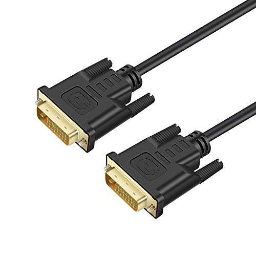 kpa-tech- DVI Cable 1m Cable DVI a DVI Dual Link 24 + 1 macho a macho Cable de deo digital chapados en oro concleo de ferrita apoyo 2560 x 1600,144hz