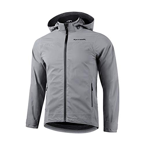 KUTOOK Chaqueta Impermeable Reflectante para Hombre Mujer, Chubasquero Impermeable y Transpirable 10000/5000 con Capucha Desmontable para Running Escalada Senderismo Trekking ETC KUTOOK Chaqueta Impermeable Reflectante para Hombre Mujer, Chubasquero Impermeable y Transpirable 10000/5000 con Capucha Desmontable para Running Escalada Senderismo Trekking ETC