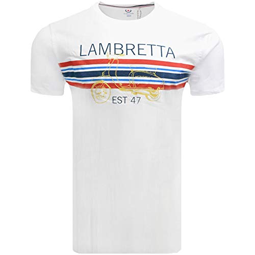 Lambretta Camisetas clásicas para hombre con diseño de rayas, estilo Ska