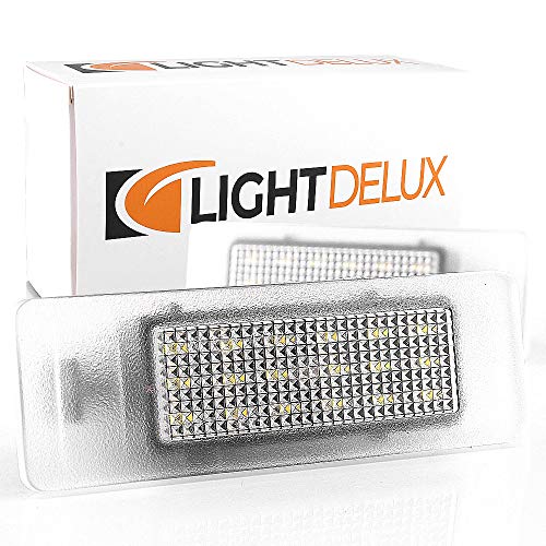 LIGHTDELUX Repuesto para iluminación de matrícula LED, sin mensajes de error con certificado E V-031815.