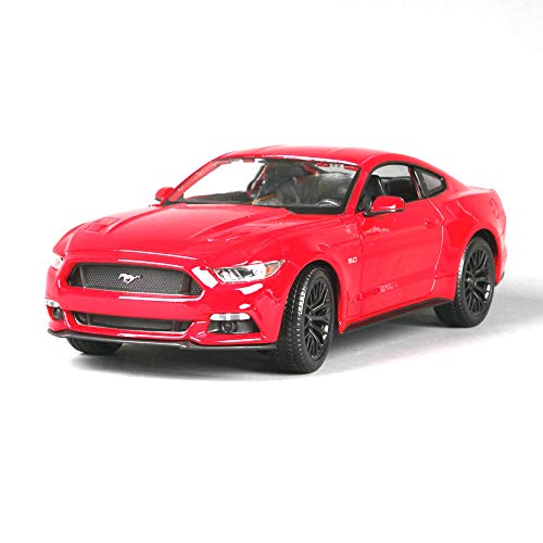 Luckycs 1:18 Ford Mustang Simulation Alloy Car Modelo Children's Alloy Toy Car Modelo Boy Series Simulation Mini Car (Color: Rojo)