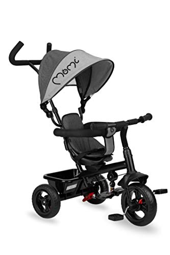 MOMI Iris Triciclo Infantil 5 en 1 con función de Buggy, para niños de 9 Meses a 5 años, Estructura Estable, Asiento 360 ° con cinturón de Seguridad de 5 Puntos, reposapiés MOMI Iris Triciclo Infantil 5 en 1 con función de Buggy, para niños de 9 Meses a 5 años, Estructura Estable, Asiento 360 ° con cinturón de Seguridad de 5 Puntos, reposapiés