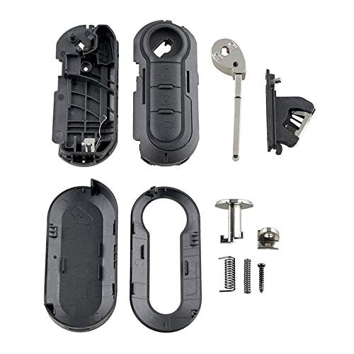 N / A se adapta a Fiat Gran Punto 500 BRAVO DUCATO PANDA 3 botones llave llavero remoto caso 3 llaves protector coche accesorios N / A se adapta a Fiat Gran Punto 500 BRAVO DUCATO PANDA 3 botones llave llavero remoto caso 3 llaves protector coche accesorios