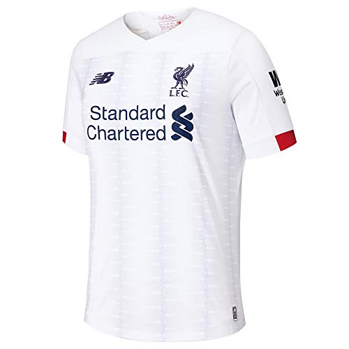 New Balance - Camiseta Infantil Oficial del Liverpool FC 2019/20, Unisex niños, S/s Top, JT930013, Lejos, M
