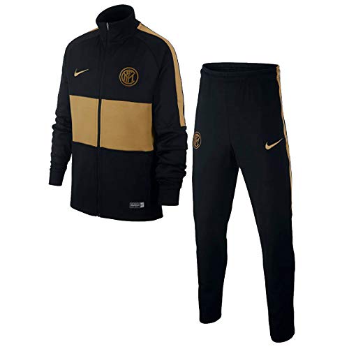 NIKE Inter Y Nk Dry Strk TRK Suit K Chándal, Unisex niños, Black/Black/Truly Gold/Truly Gold, M