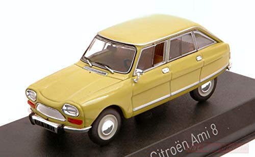 Norev Model Compatible con Citroen AMI 8 Club 1970 CALABRE Yellow 1:43 DIECAST NV153538