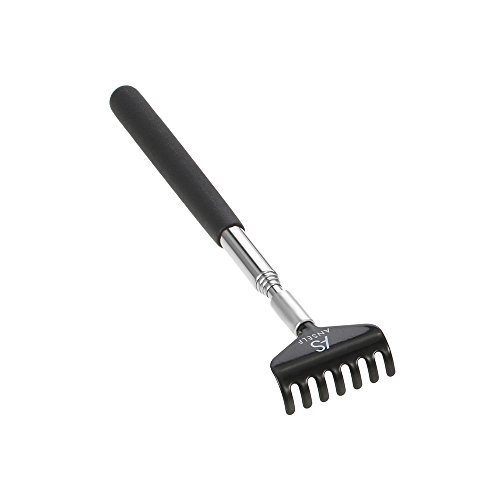 Palo Rascador Espalda Plastico,Anself Telescópico Back Scratcher Massager Metal Compacto Extensible 5 Sección 20-68cm Negro Palo Rascador Espalda Plastico,Anself Telescópico Back Scratcher Massager Metal Compacto Extensible 5 Sección 20-68cm Negro