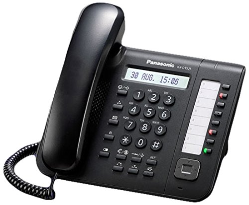 Panasonic KX-DT521 - Teléfono IP (Negro, Terminal con conexión por Cable, LCD, 1 Pieza(s)) [versión importada]