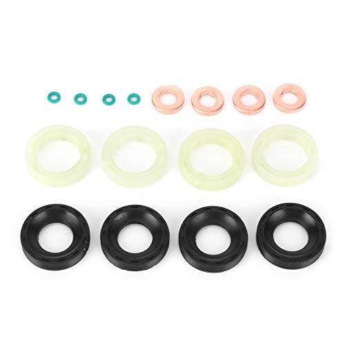 Paquete de kit de juntas tóricas, junta tórica de inyector diésel de alto rendimiento, para Citroen Berlingo C2 C3 C4 Fiat Scudo 1.6 D Multijet 2007-ON Paquete de kit de juntas tóricas, junta tórica de inyector diésel de alto rendimiento, para Citroen Berlingo C2 C3 C4 Fiat Scudo 1.6 D Multijet 2007-ON