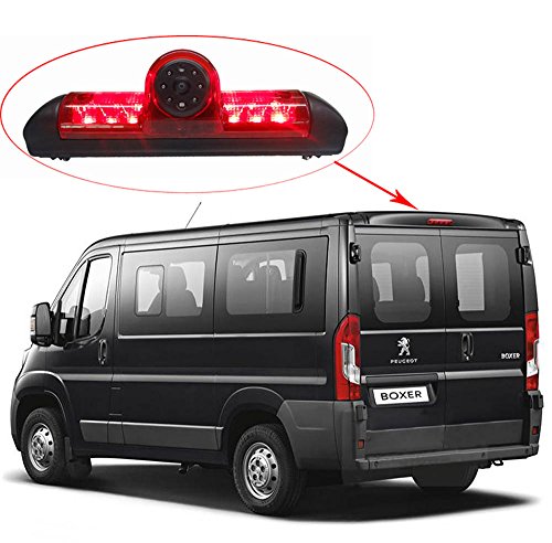 Personalizados Marcha Atrás Luz de Freno Luz de Freno Cámara 150 ° ángulo de detección de visión Nocturna Soporte para Jumper III/X250/Boxer III Avis avs325cpr