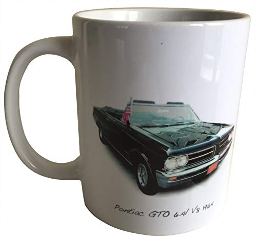 Pontiac GTO Convertible 1964 Taza de cerámica impresa de 325 ml