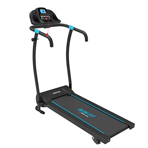 PRIXTON Run Fit RF100 - Cinta de Correr Electrica Plegable/Cintas de Andar Electricas Plegables con Velocidad e Inclinacion Regulable, Soporte Tablet/móvil, Pulsómetro y Pantalla LED